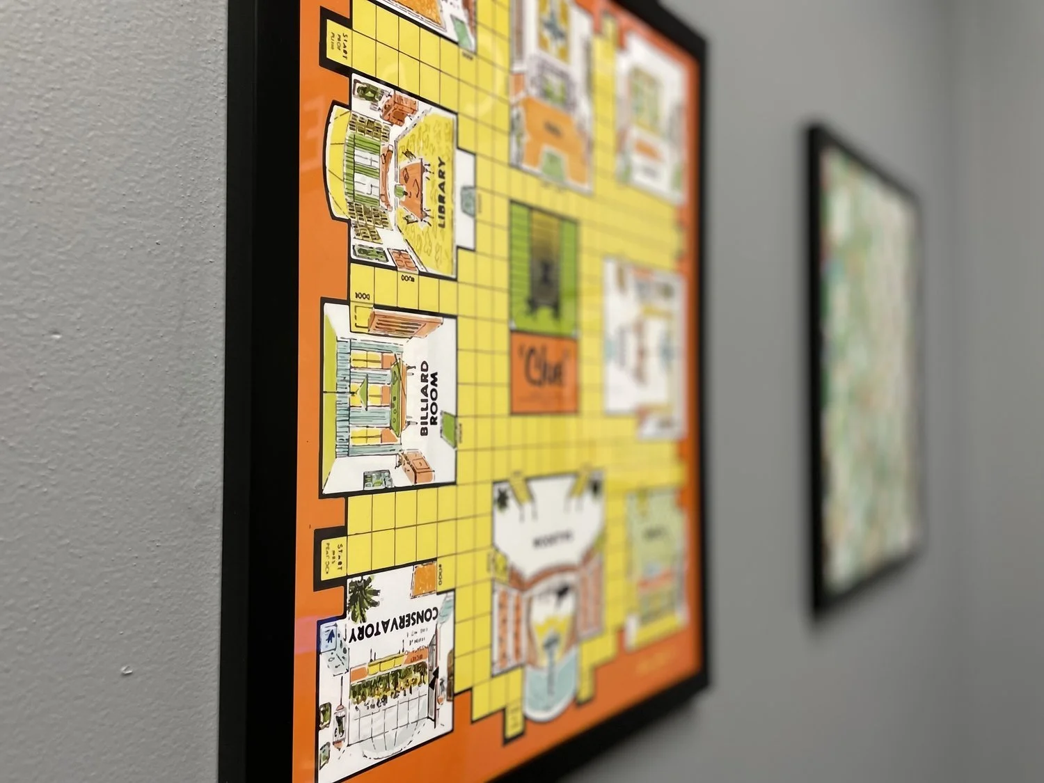 Board game on the wall
